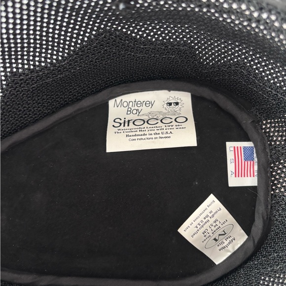 Monterey Bay Sirocco Waterproof Leather UPF 50 + Western Hat. Black 7-7 1/2 - Picture 6 of 11